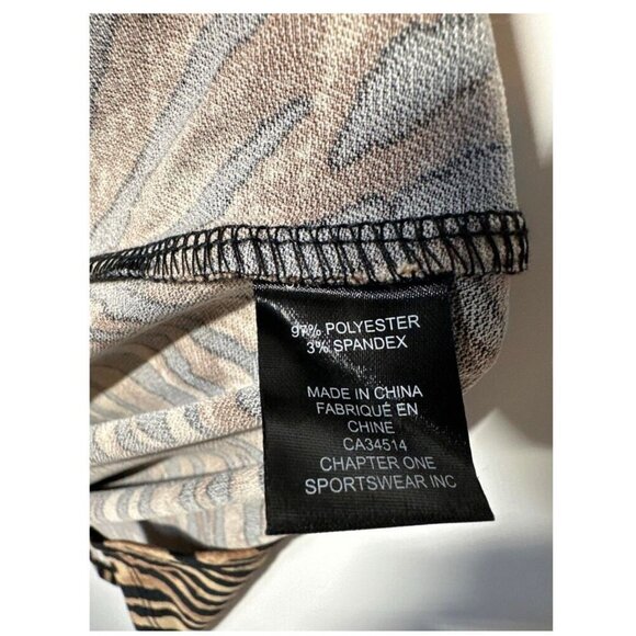 Jules & Leopold Size 3X Animal Print Brown & Black Sleeveless Blouse. New - Picture 10 of 11